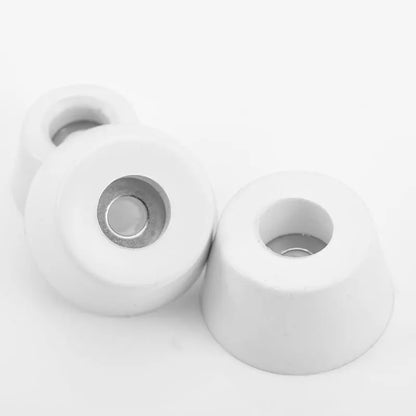 10Pcs White Furniture Non-Slip Rubber Feet Shock Absorption Pads Machine Feet Chair Floor Cabinet Table Leg Protector Cover