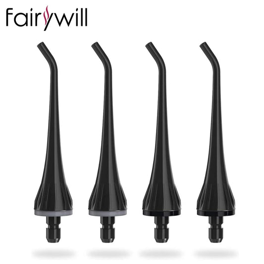 Fairywill Water Flosser Tip REPLC 4 Pcs for the FW5020 Family Water Flosser REPLC Tips Eco-Friendly Durable ABS Material