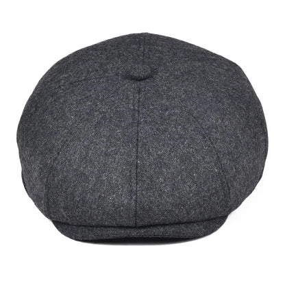 VOBOOM Woolen Tweed Newsboy Cap for Men Women Cabbie Driver Headpiece Country Baker Boy Flat Cap Beret Hats 111