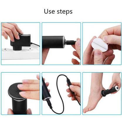 Electric Callus Peel Remover Foot File Hard Dead skin Polisher Exfoliating Grinding Pedicure Feet Care Tools Smooth Machine