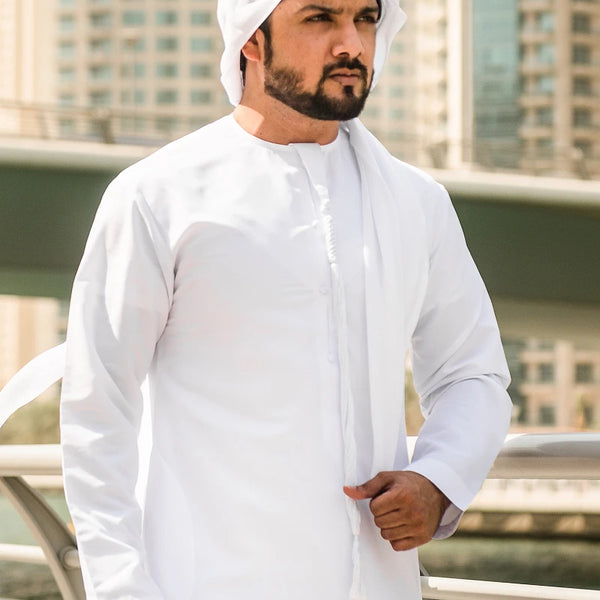 Islamic Clothing Men Length Muslim Men Prayer Hats Saudi Arabia Pakistan Kurta Costumes Dress Kaftan Thobe Headscarf Clothing