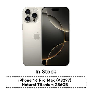 New Apple iPhone 16 Pro Max（A3297）6.9" 20W IP68 256/512GB/1TB 120Hz‌ 48MP Dual SIM 4676mAh iOS 18