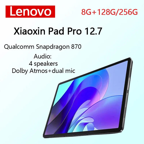 New Original Lenovo Xiaoxin Pad Pro 12.7 2023 Snapdragon 870 2944×1840 144Hz 8G+128G/256G 10200mAh Battery Android 13 Tablets