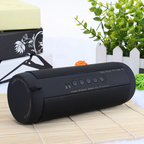 T2 Bluetooth Speaker Waterproof Portable Outdoor Wireless Mini Column Box Speaker Support TF card FM Stereo Hi-Fi Boxes