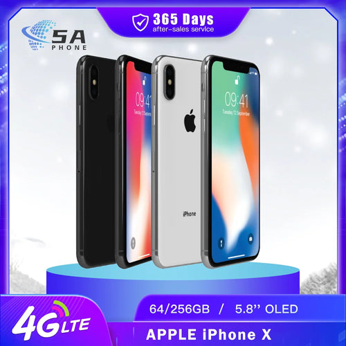 Original iPhone X 4G LTE CellPhone Unlocked 64GB/256GB ROM 5.8