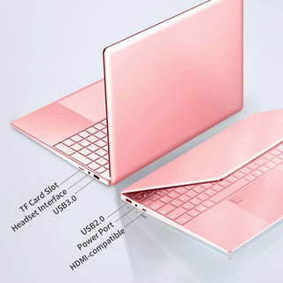 Pink Laptop Windows 10 Office Education Gaming Notebook Pink 15.6“10th Gen Intel Celeron N5095 16G RAM 1T Dual WiFi Narrow Side