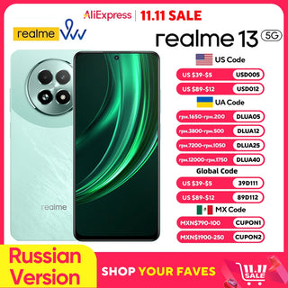 Russian Version realme 13 5G Smartphone 6.72 120Hz Display 50MP OIS Camera 120Hz Display 45W Fast Charge 5000mAh Battery IP64