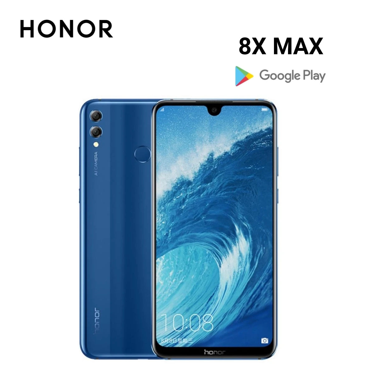 HONOR 8X MAX,Smartphone Android,7.12 inch,4+128GB ROM,Google Play Store,Cellphones,4G Network,Dual SIM,5000mAh,Mobile phones