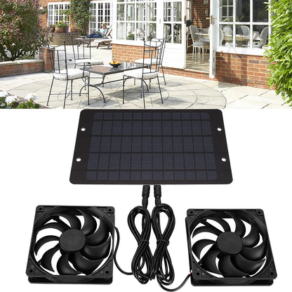 12V 10W Mini Ventilator Solar Power Controller Solar Panel Powered Fan Solar Panel Fan Air Extractor for Dog Kennel Chicken Coop