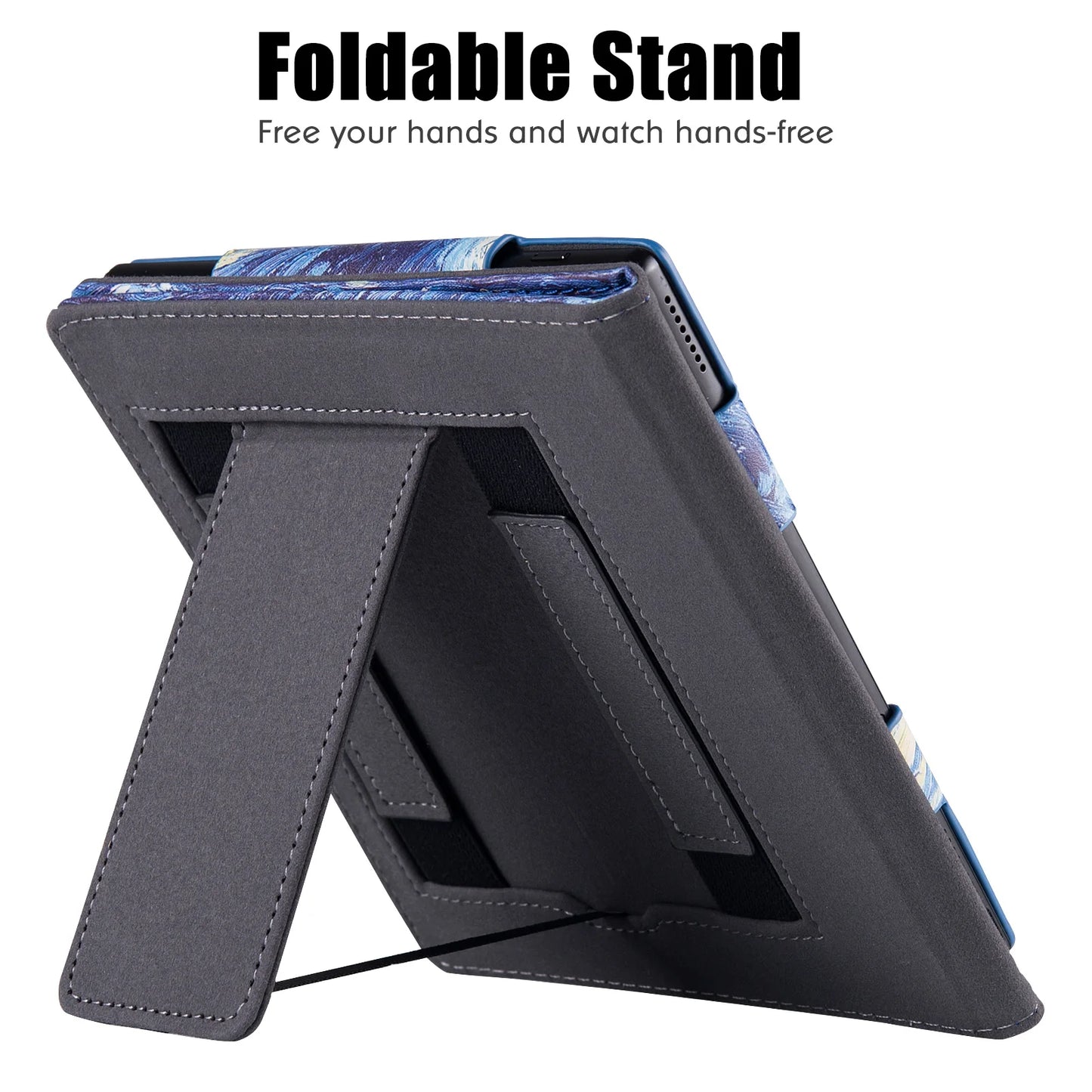 Stand Case for All-New 7" Onyx Boox Page/Onyx Boox Galileo e-Reader - PU Leather Sleeve Cover with Hand Strap/Auto Sleep/Wake