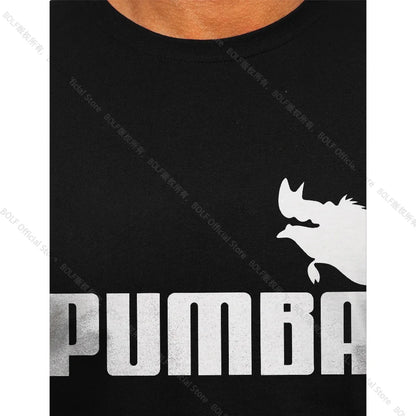 Joke The Pumba Printed Men's T-Shirt 100% Cotton Oversized Funny Graphic Tees for Men Summer Tops Gym