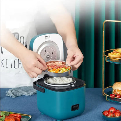 Mini Electric Rice Cooker Intelligent Automatic Household Kitchen Cooker 1-2 People Small Food Warmer Steamer 1.2L Rice Cooker