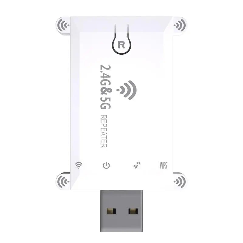 Usb Wifi Extender Repeater Dual Band 1200M Portable Wireless Signal Amplifier Wifi Booster USB Power Supply Wide Coverage