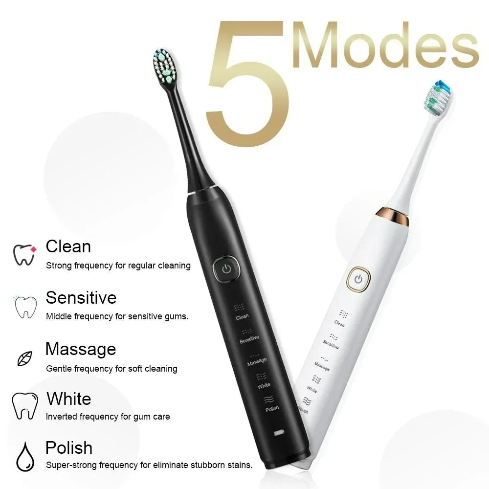 Sonic Electric Toothbrush Smart Ultrasonic Dental Teeth Whitening Rechargeable Adult Tooth Brush Sarmocare S100