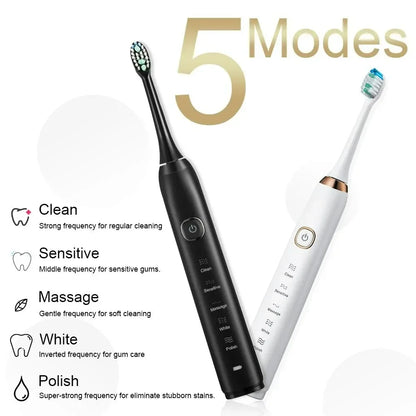 Sonic Electric Toothbrush Smart Ultrasonic Dental Teeth Whitening Rechargeable Adult Tooth Brush Sarmocare S100