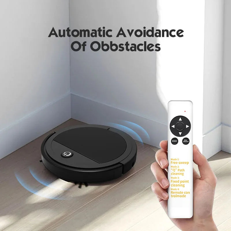 Intelligent automatic floor sweeping dust cleaning robot remote control robot vacuum cleaner, strong suction, low noise