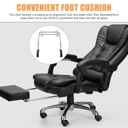 Footrest Drawer Retractable Chair Pad Office Accessory Convenient Cushion White Desk