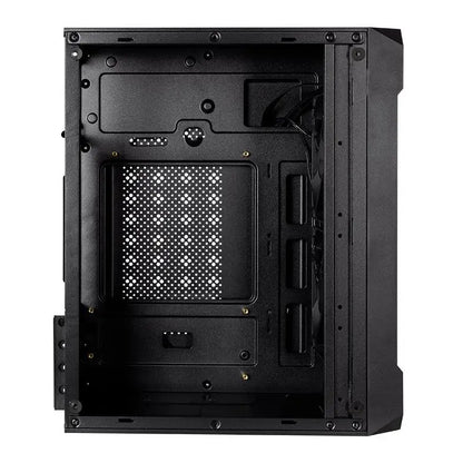 Gamer Cabinet TGT Jester, Mid-Tower, Side Glass, With 2 Fans, Black, TGT-JSR-BKGF01