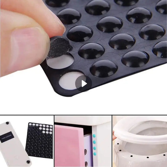 100PCS Self Adhesive Rubber Damper Cabinet Bumpers Furniture Pad Cushion Protective Door Stopper Silicone Feet Pad Wall Stickers