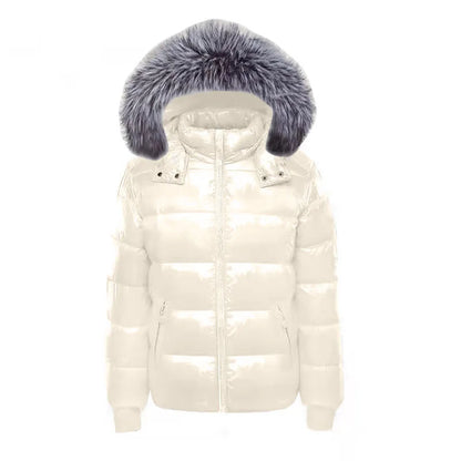 Autumn Jacket for Woman 2024 New Fashion Coat Female Glossy Waterproof Winter Hooded Jacket Plus Size 6XL Down Parkas Snow Wear