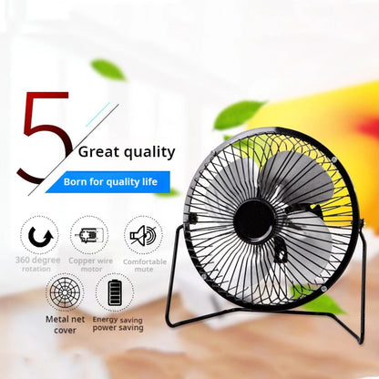 4 Inch Mini Fan USB Electric Fan Silent Home Office Dormitory Bed Bedside Desktop Mini Fan Cooler Portable Electric Fans Cooling