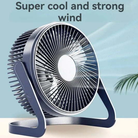 Mini Desktop Fan Portable Mute Usb Small Foldable Threeblock Wind Speed 360 Degrees Adjustable Angle Female Dormitory