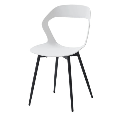 Set of 6 Scandinavia Dining Chairs for Dining Room Furniture Chair Nordic Designer Creative Household Backrest Chair White/Black