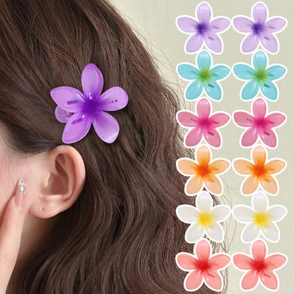 1/18pcs Gradient Flower Hair Claws Clip Egg Flower Hair Clips Flower Large Hair Clip Shark Hairpin for Women Fashion Accessories