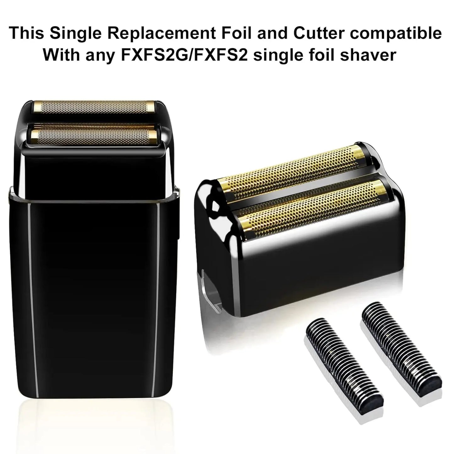 Replacement Foil & Cutters Head Compatible with BaByliss PRO Barberology FXFS2 Electric Shaver