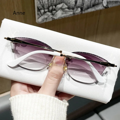 3D Floral Border Shade Reading Glasses New Framless Sunglasses Presbyopia Eyeglasses For Women New +1.0+1.5+2.0+2.5...+4.0