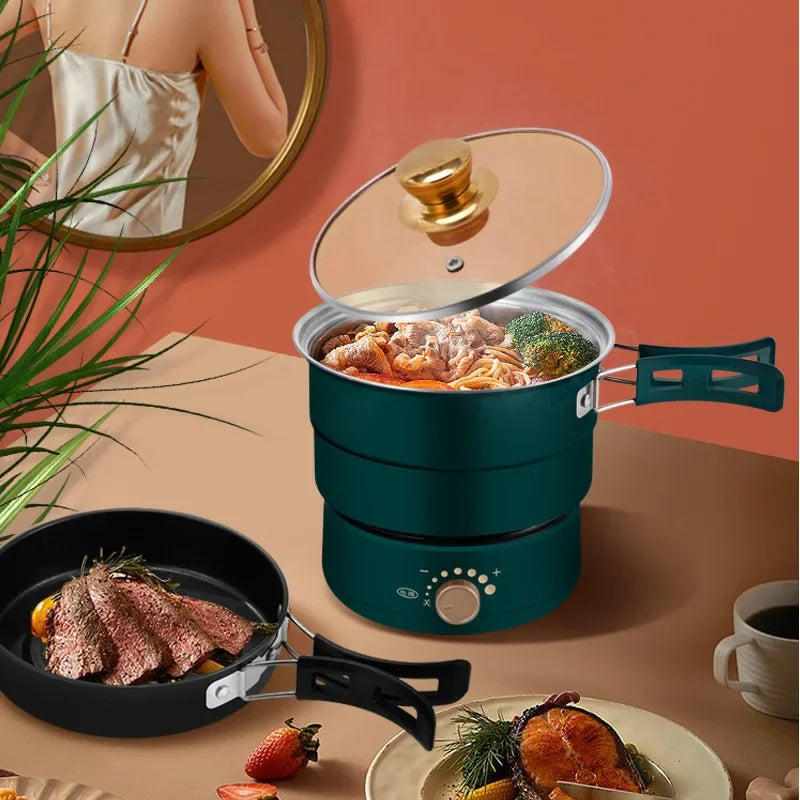 Folding Electric Cooker 1PC Dormitory Small Cooker Convenient Travel Split Pot Electric Hot Pot