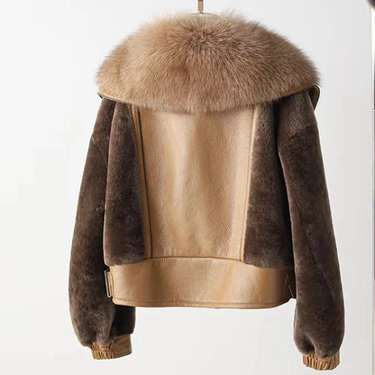 2024 Jackets For Women Winter Coats Wool Coats And Mixtures Fur Coat Women Black Khaki Warm And Luxurious Short Sheepskin Jacket