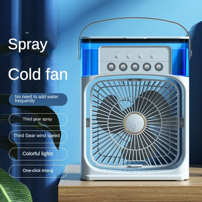 3 Speed Fan Portable Humidifier  Fan AIr Conditioner Household Small Air Cooler Hydrocooling Portable Air Adjustment For Office