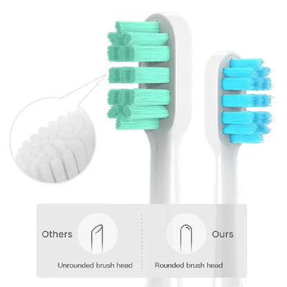 6/8PCS For XIAOMI MIJIA T300/500 Replacement Brush Heads Sonic Electric Toothbrush Vacuum DuPont Soft Bristle Suitable Nozzles