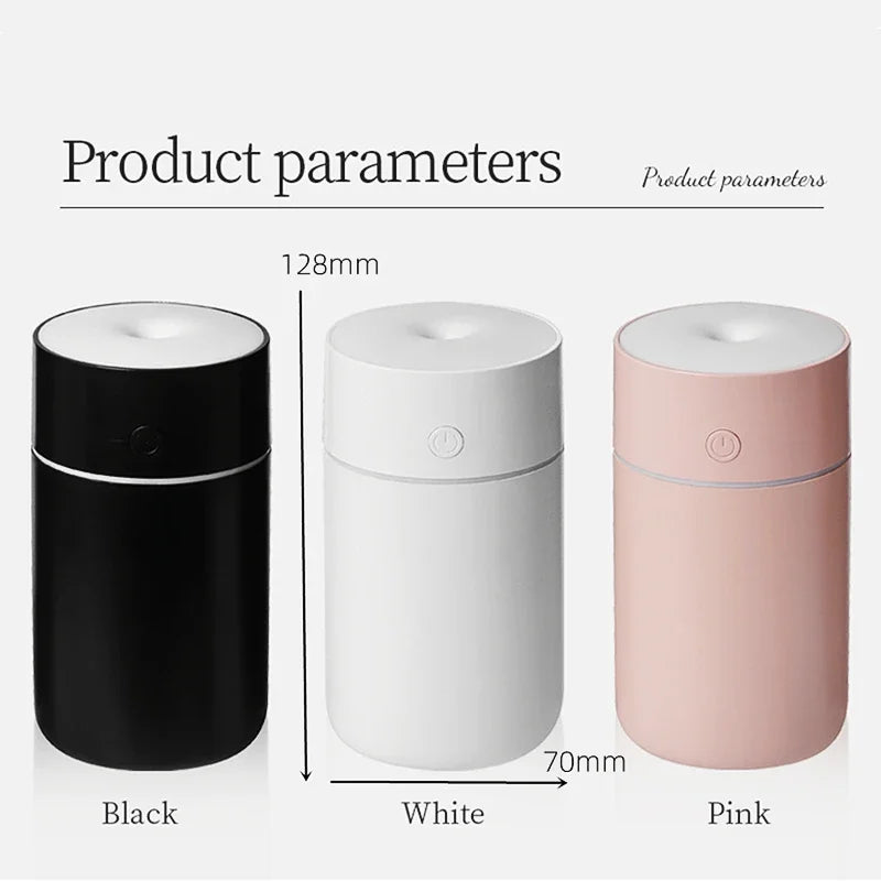 230ml Wireless Air Humidifier Diffuser Portable Ultrasonic  Home 1200mAh Battery Rechargeable humidificador Mist Maker