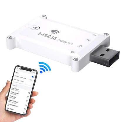 Usb Wifi Extender Repeater Dual Band 1200M Portable Wireless Signal Amplifier Wifi Booster USB Power Supply Wide Coverage