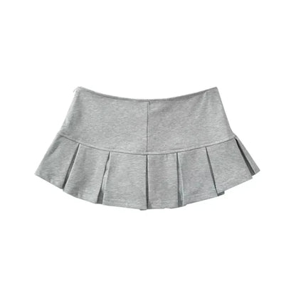 Y2K Mini Skirt Women Fashion Sexy Low Waist Black Pleated Short Skirts Summer Korean Preppy Kawaii White A Line Tennis Skirt New