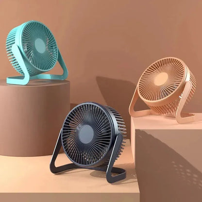 360° Rotating USB Desktop Fan Mini Adjustable Portable Electric Fan Summer Air Cooler for Home High Quality Fan