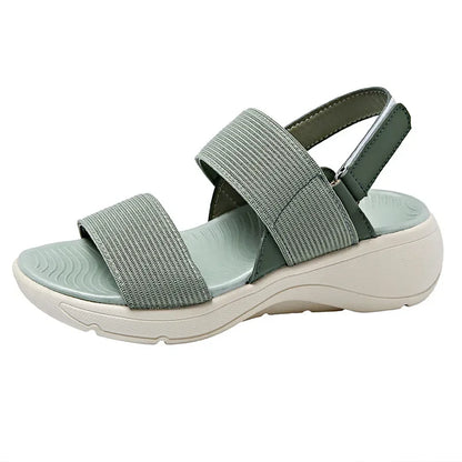 Women's Platform Sport Sandals Summer 2024 Comfortable Woman Shoes Fashionable Beach Green Sandal Black Sandalias De Mujer