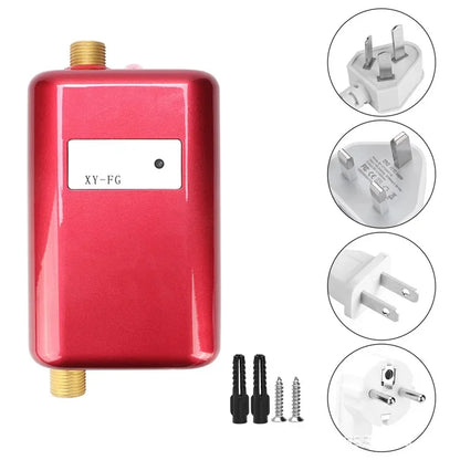 Instant Water Heater,3000W Mini Electric Tankless Hot Water Heater,Durable,Elegant and Fashionable for Bathroom Kitchen Washing