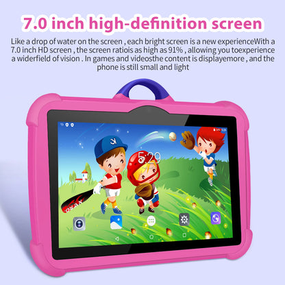 New 7 Inch Global Version Tablets Android 13 Quad Core 4GB RAM 64GB ROM Learning Education Kids Tablet PC For Children's Gifts