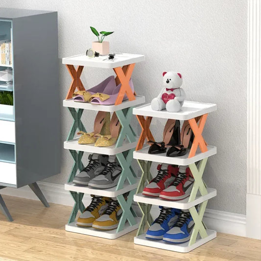 New Wholesale Simple Shoe Rack Multi-layer Space-saving DIY Household Organizer Multi-functional Economic Shoe Storage Racks