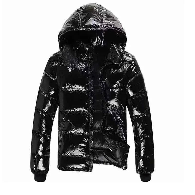 Autumn Jacket for Woman 2024 New Fashion Coat Female Glossy Waterproof Winter Hooded Jacket Plus Size 6XL Down Parkas Snow Wear