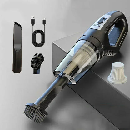 120W Portable Car Vacuum Cleaner USB Charging Handheld Cordless Vacuum Cleaner Powerful Suction for Auto/Home/Office/Pet Hair