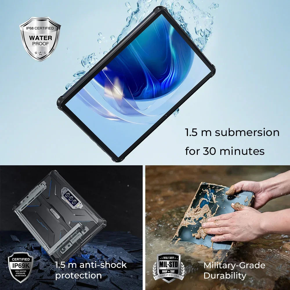 Oukitel RT7 TITAN 4G Rugged Tablet 10.1" FHD+ 32000mAh 8GB+256GB Android 13 Tablet 32MP+48MP Tablets PC