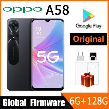 OPPO A58 SmartPhone Global firmware MTK Helio G85 RAM 6GB ROM 128GB 6.72" Main camera 50MP 5000mAh battery