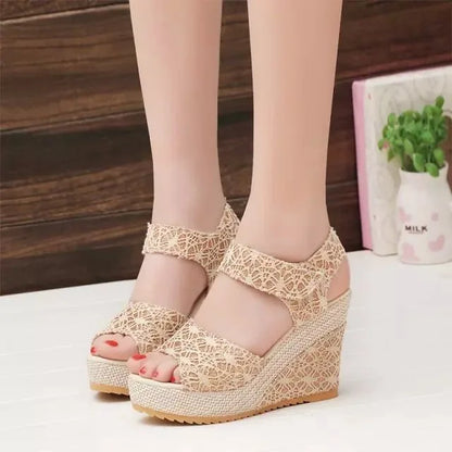 High-heeled Wedge Platform Fish Mouth 2022 New Women's Peep Toe Sandals Womens Shoes Comfort Summer Designer Shoes