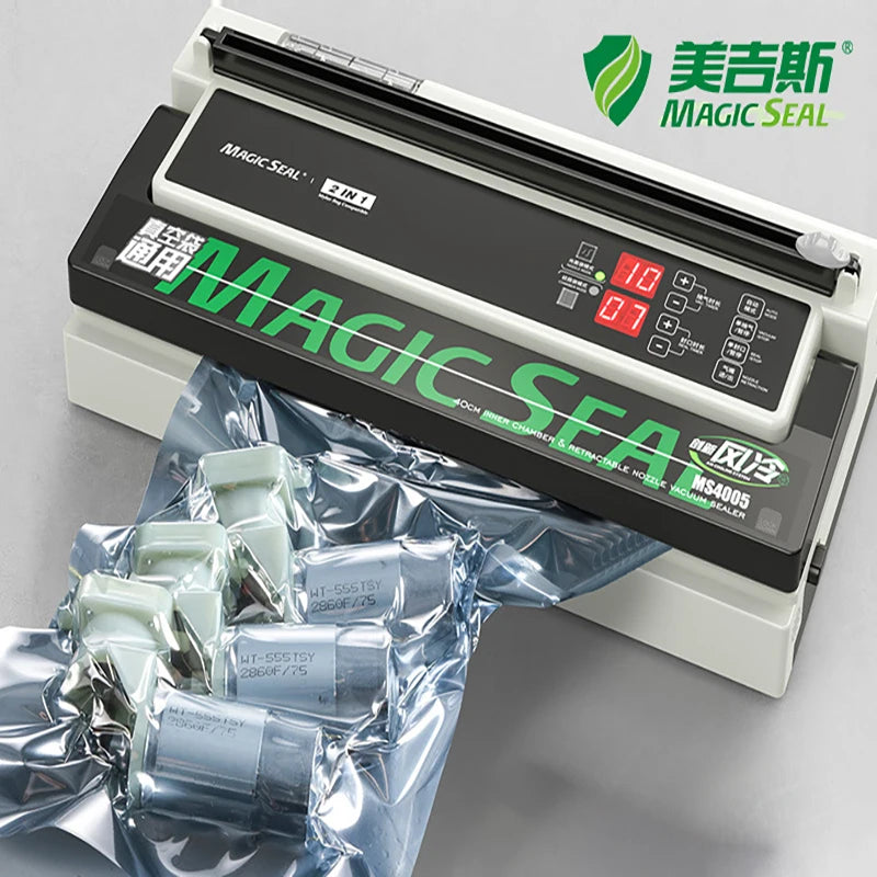 MAGIC SEAL MS4005 Commercial Vacuum Sealer Machine Best Automatic Vacuum Food Sealer Packaging Machine Sealer Common To All Bags