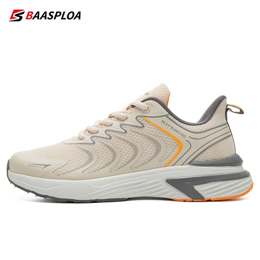 Baasploa Men Sport Shoes New Mesh Breathable Running Shoes for Men Lightweight Colorful Walking Sneakers