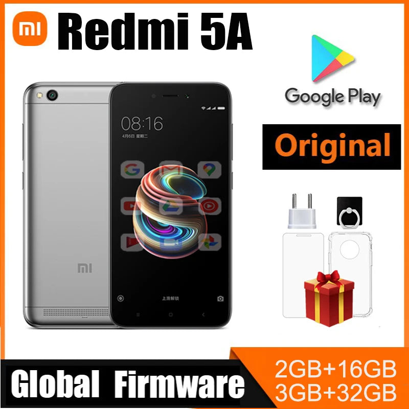 Xiaomi Redmi 5A smartphone Snapdragon 425 3GB 32GB Qualcomm MSM8917 used phone